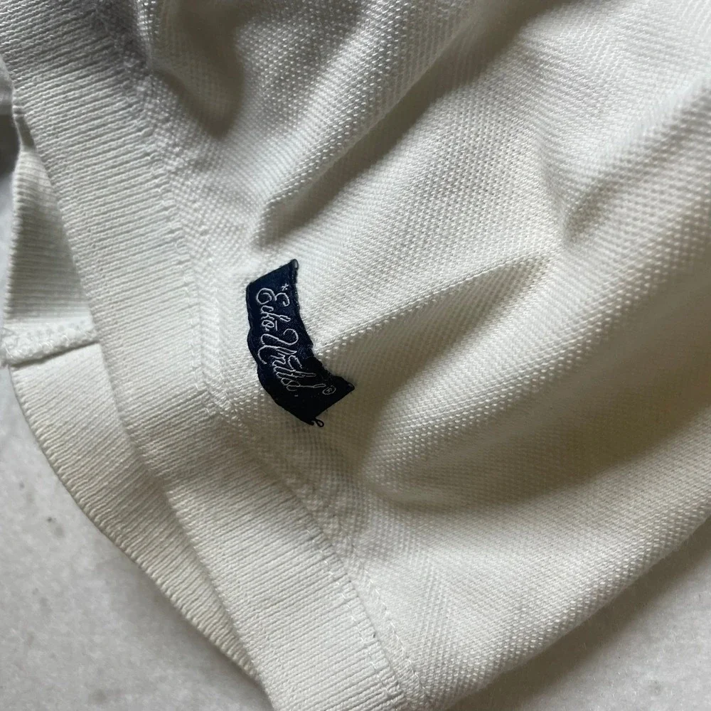 Ecko Unltd Mens White Graphic Polo Shirt Size‎ Medium G Logo Casual Short Sleeve - Picture 7 of 8